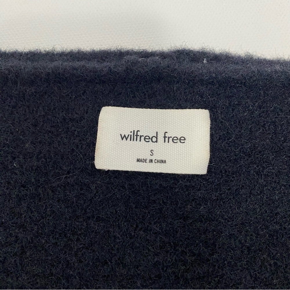Wilfred Free Hush Knit black Soft V Neck Dress - Picture 5 of 8